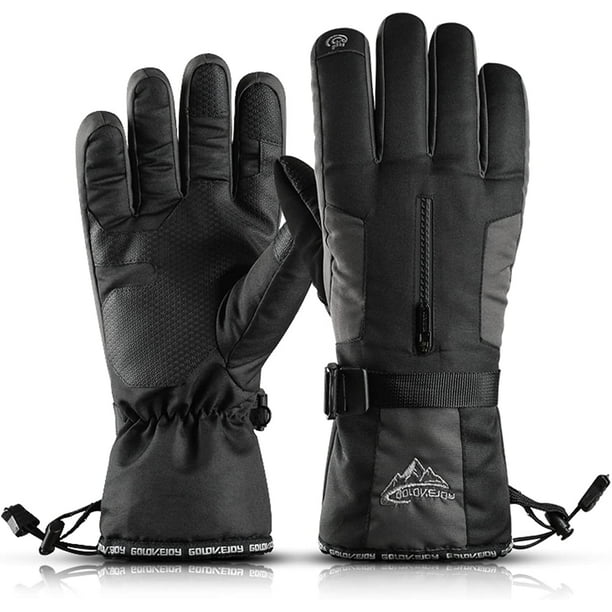 Winter Mitten Gloves For Men Fleece Snowboard Snowmobile Windproof Waterproof